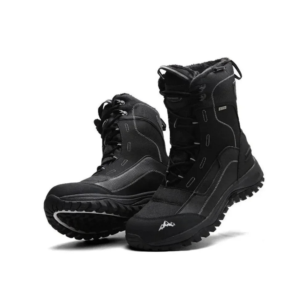 Cozhloyn Men's Snow Boots Warm Non-Slip Waterproof Outdoor High-Top Hiking 13.5